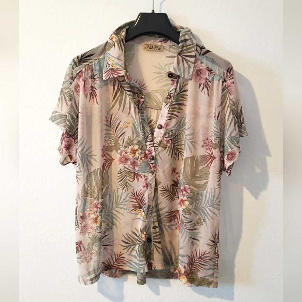 Hawaiian shirt see through